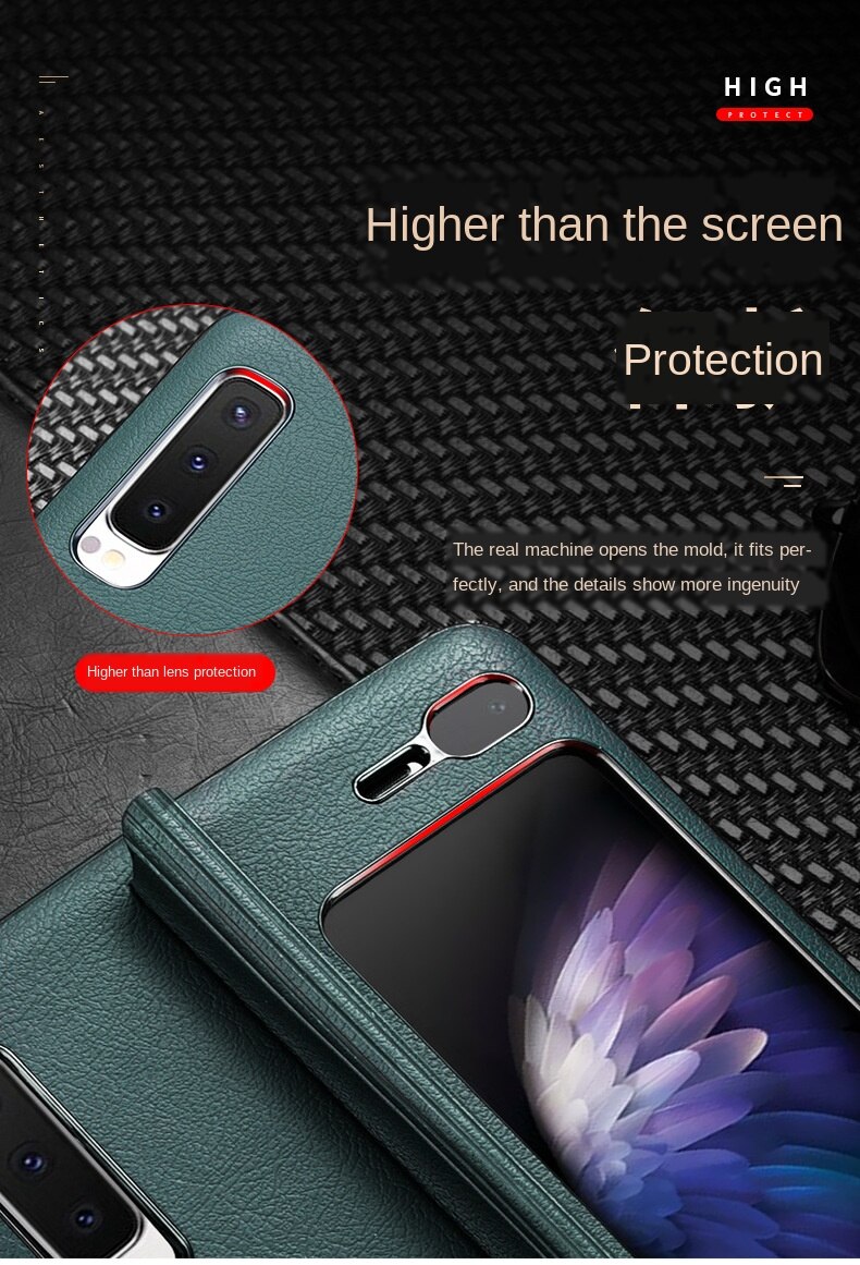 For Samsung Galaxy Fold Case Folding Screen Fold Full Package W20205g Protective Case One Piece Full Package F9000 Case