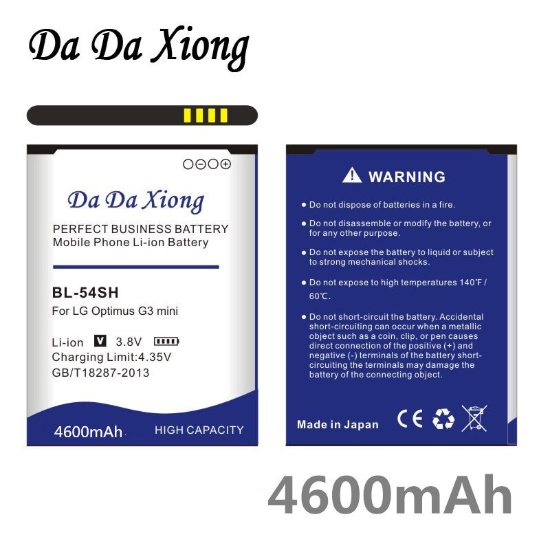 Hoge capaciteit batterij voor lg  g5 g6 g4 g7 g8 g3 g3 mini thinq  v20 h850 d725 d858 g7+ g7 thinq lm  g710 q7+  lmq 610 g600l h870 h871