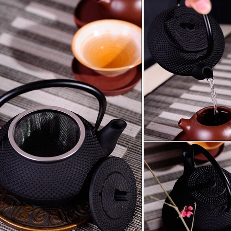 50ml Japanese Style Cast Iron Kettle Teapot Comes + Strainer Tea Pot