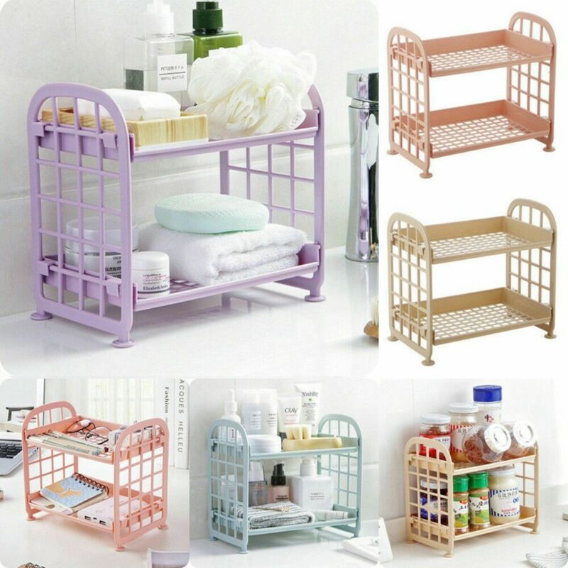 2 Layer Rack Storage Shelf Kitchen Vegetable Organ... – Grandado