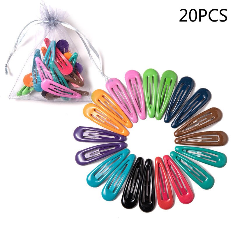 10/20/30/40Pcs Mode Haar Clips Voor Kinderen Kids Leuke Kleur Hairclip Haaraccessoires Leuke mode Baby Haarspeld -Vormige: B 20 PCS