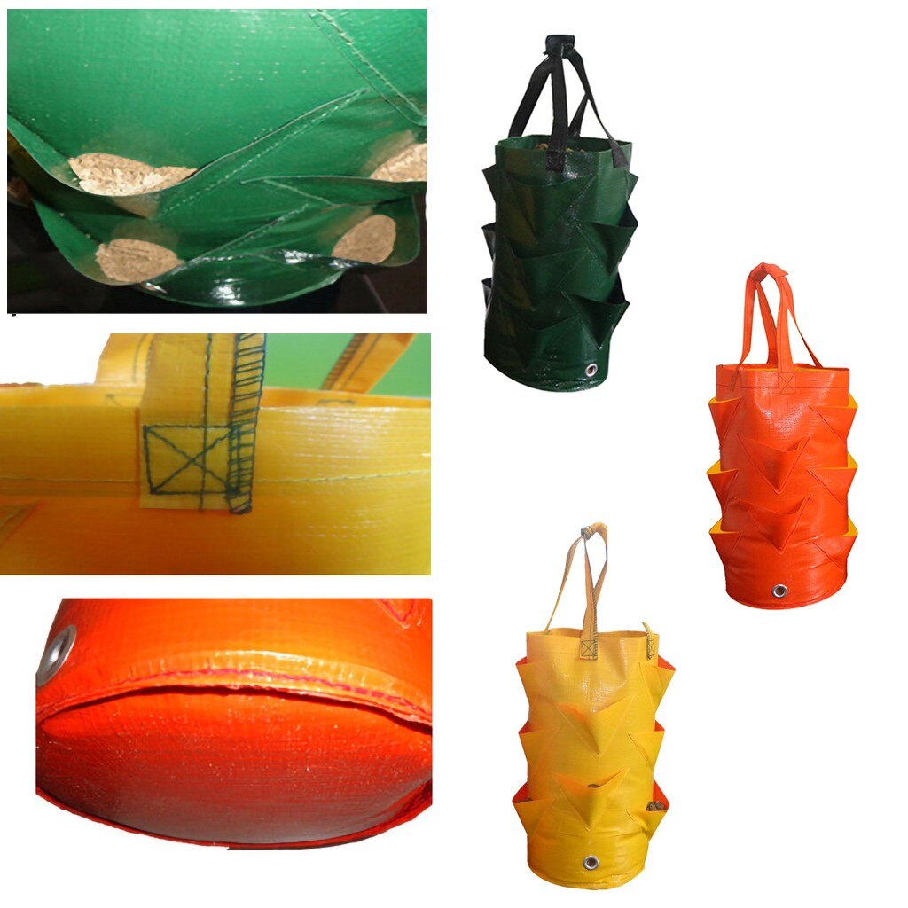 Multi-bouche conteneur sac planteur poche plante en croissance Pot côté produit pour jardin accessoires conteneur plante sac de culture