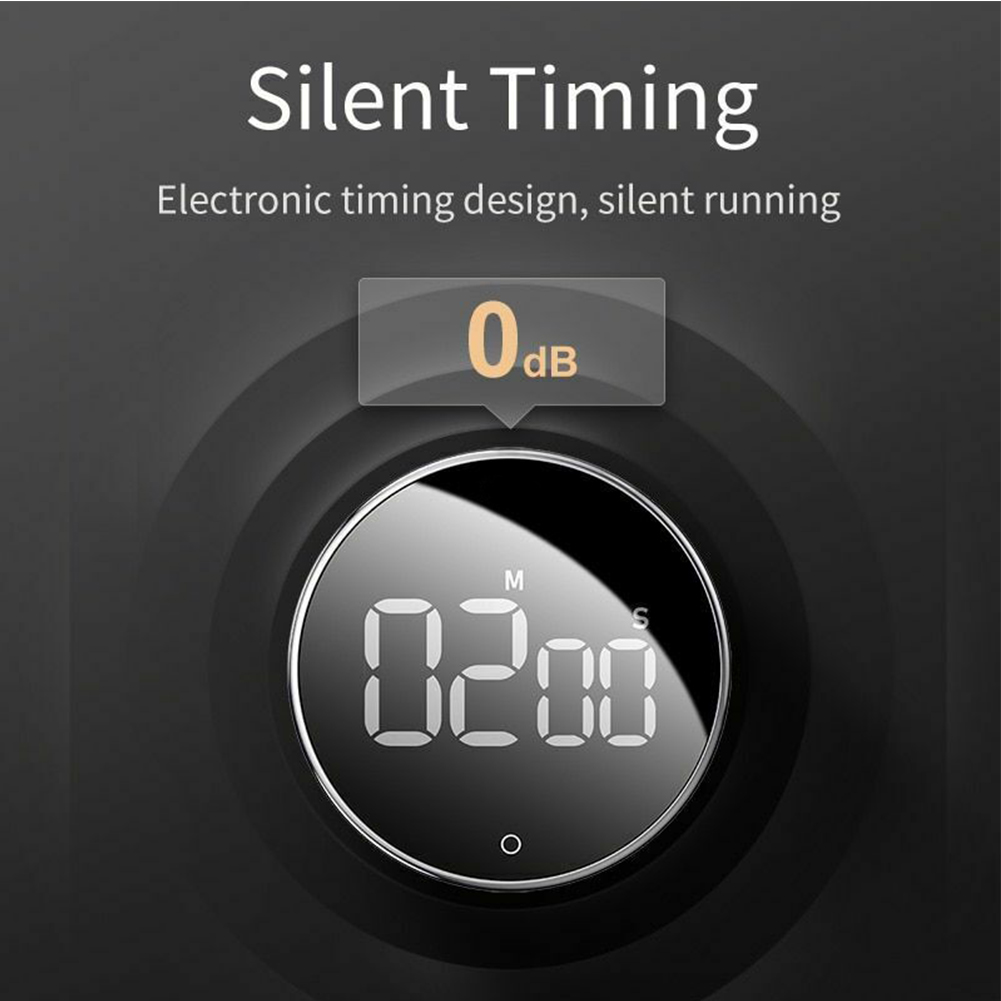 Magnetic Digital Timers Manual Countdown Kitchen Timer Countdown Alarm Clock Mechanical Cooking Timer Alarm Counter Clock