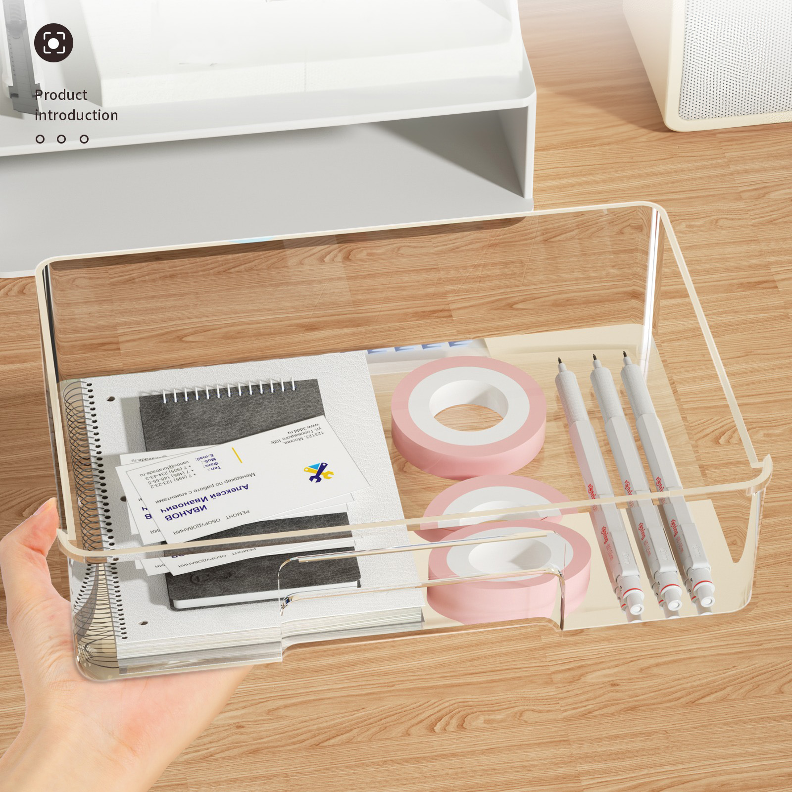 Kontor skrivebordsorganisator papirvarer arrangører opbevaring opsætning tilbehør skrivebord penholdere lyserøde gadgets