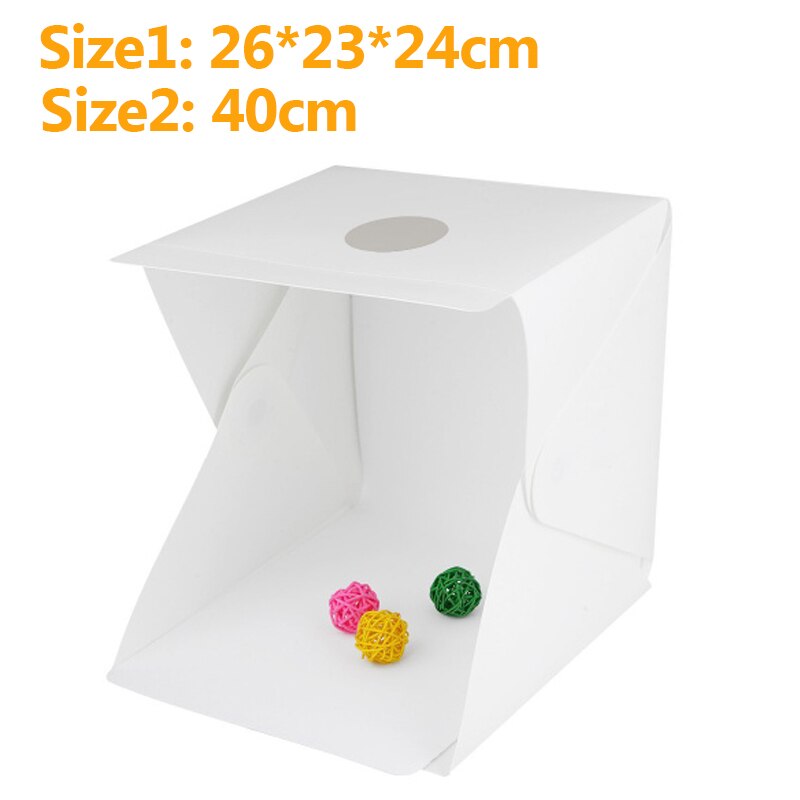 Licht Kamer Fotostudio Foto Achtergrond Fotografie Verlichting Mini Vouwen Lightbox voor DSLR Camera 26x23x24cm