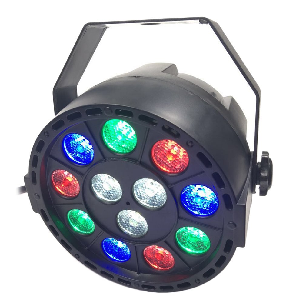 Mini Flat Plastic Stage Light 12 LED Light Four Control Models Party Night Club Pub Bar KTV Stage Lighting Light