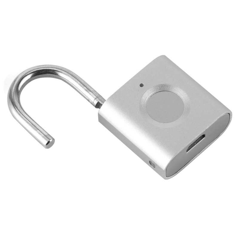 laptop locks Smart Fingerprint Padlock Electric Long Standby Time Lock for Fitness Room Cabinet Door Locking laptop accessories
