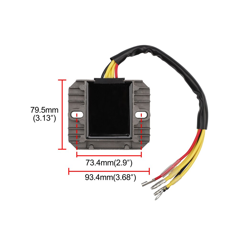 4 draden 12v motorfiets spanningsgelijkrichter regelaar stabilisator