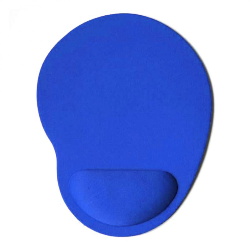 Effen Kleur Muismat Met Pols Beschermen Draagbare Comfortabele En Milieuvriendelijke Beste Partner Voor Gamer En Werknemer: Marineblauw