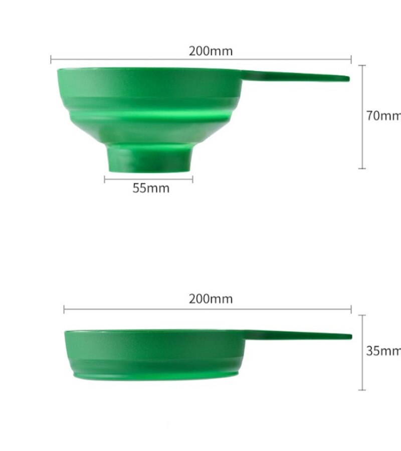 PP Plastic Folding Telescopic Funnel Kitchen Oil Funnel Jam Funnel Filling Wide Mouth Funnel Kitchen Accessories