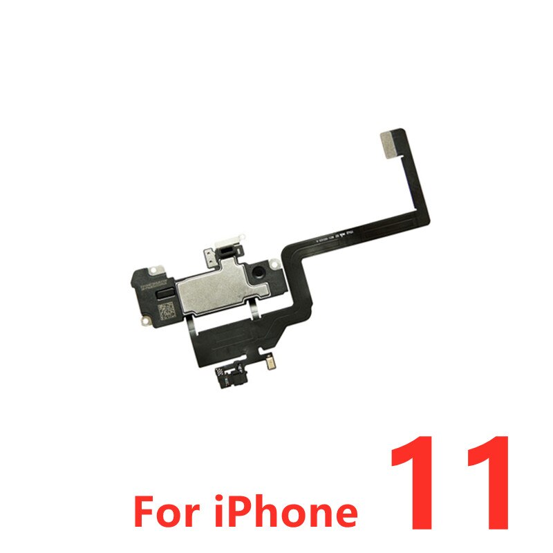 Oreillettes avec capteur de lumière frontale, câble flexible, pour iPhone 11 Pro Max, capteur de lumière de proximité, son, haut-parleur: For iPhone 11