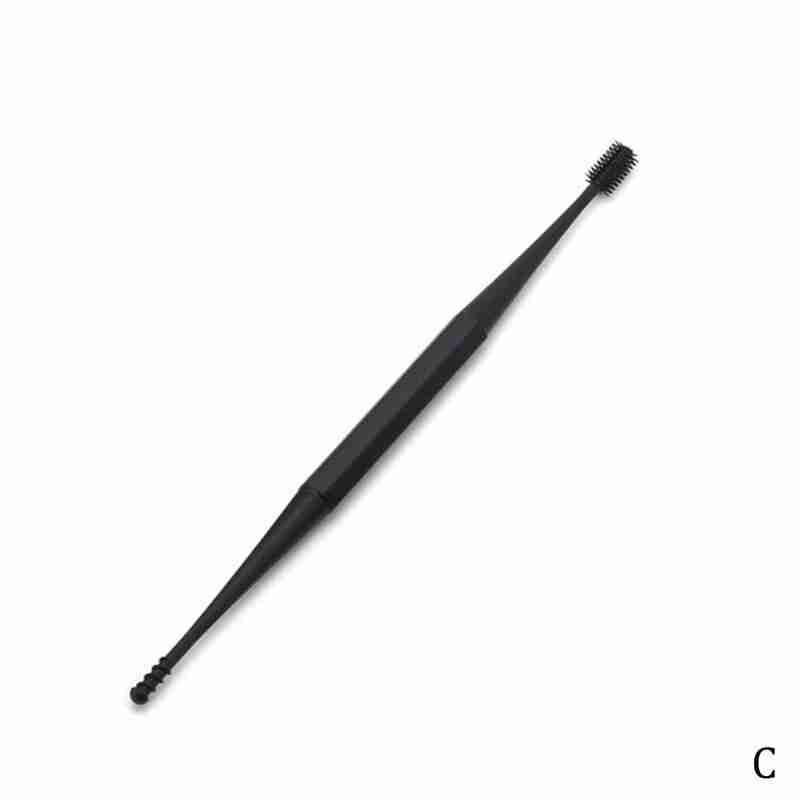 1Pc Zachte Siliconen Oor Pick Double-Ended Earpick Oor Micro Haren Herbruikbare Oor Schoner Lepel Spiraal Oor clean Tool Oor Zorg: C