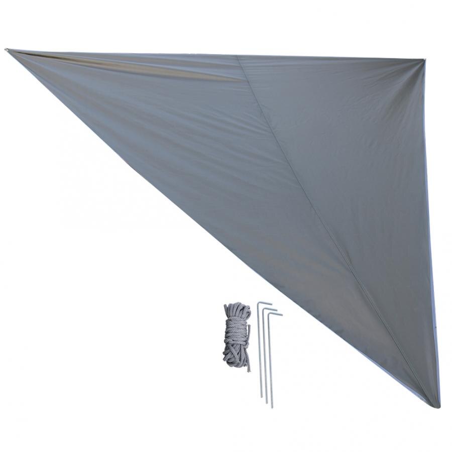 3x3m 4x4m 5x5m Waterproof Triangle Awning Sun Shade Sail Outdoor Sun Shelter Shade Sail Garden Canopy Camping Picnic Tent: B / 4*4M