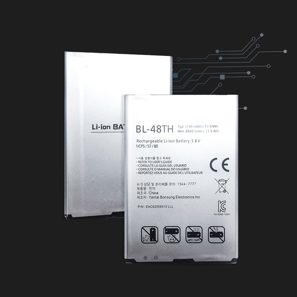 3140mAh BL-48TH BL-47TH Batterij voor LG Optimus G Pro F240/K E980 E988 E940 F310 D684 F240S f240L D838 Pro 2 Batterij
