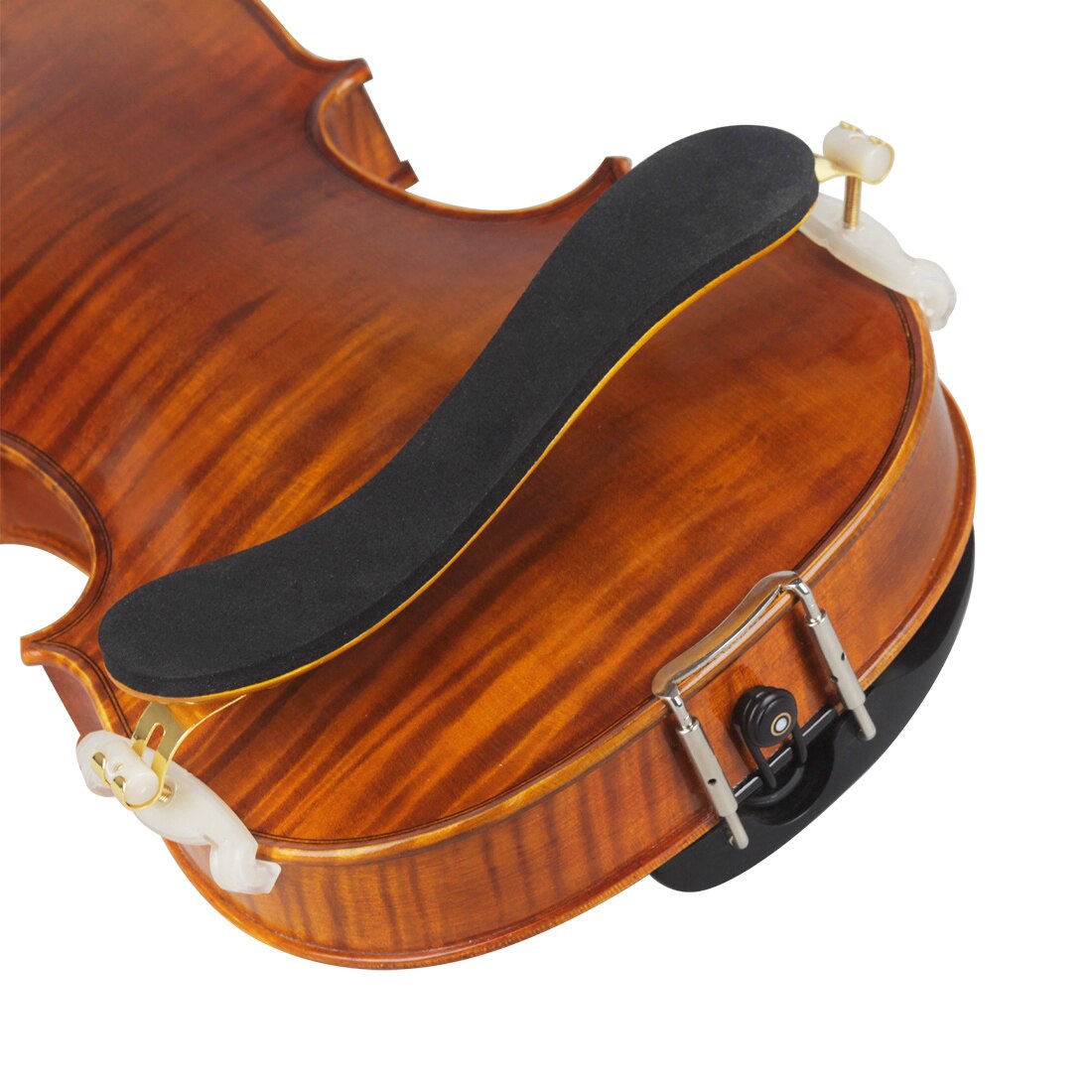 Justerbar fuld størrelse justerbar ahorn træ tyk blød violin skulderstøtte polstret til 4/4 3/4 1/2 1/4 violin