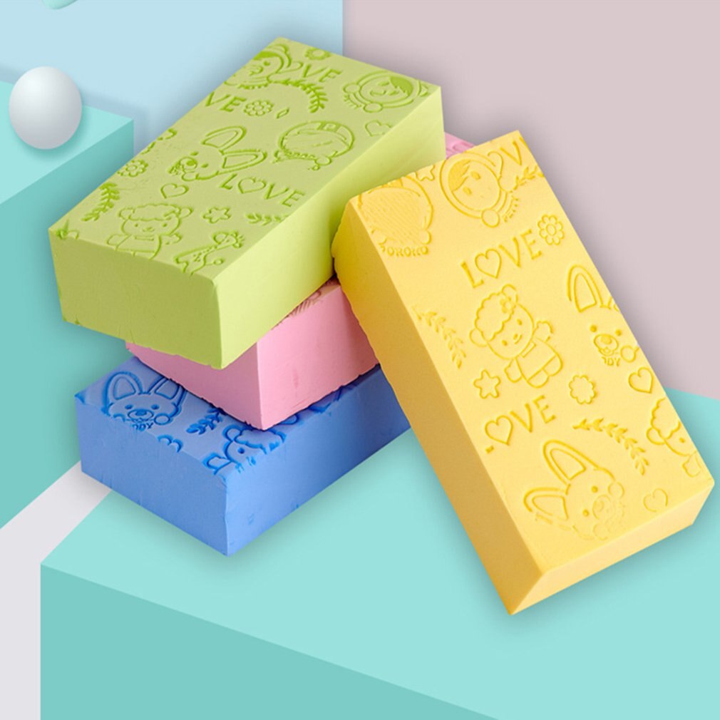 Baby Boy Girl Body Shower Washing Sponge Scrubber Bath Brushes Soft Children's Bath Sponge Brushes