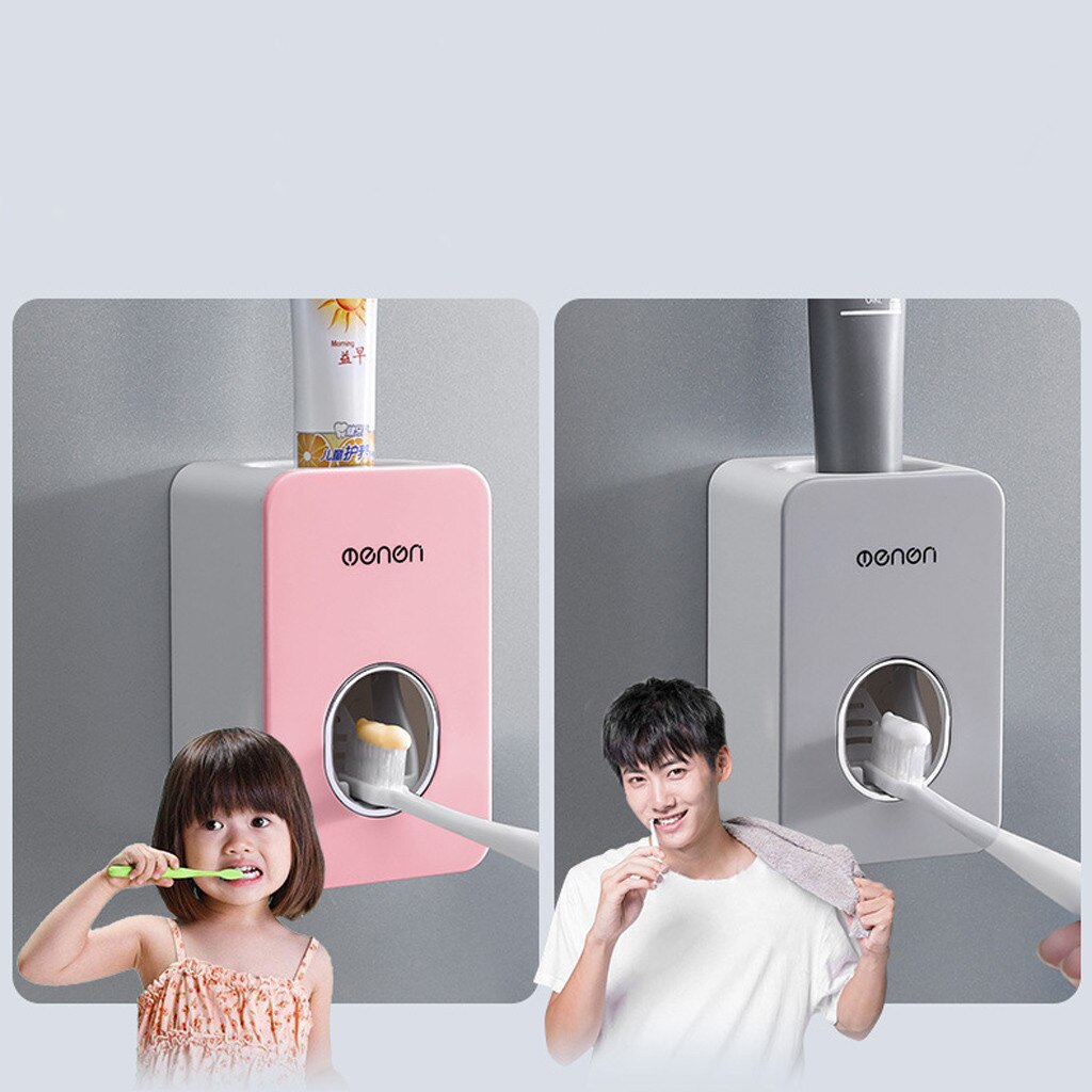 Automatic Toothpaste Dispenser Set Wall Mount Stand Holder Extrusion