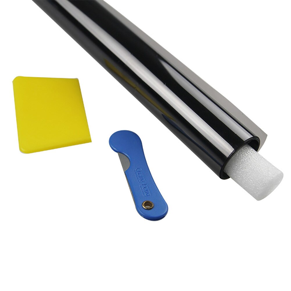 50 cmx 300cm mørk sort bilrude toning film glas sommer bil auto hus ruder glas toning solbeskyttelse biltilbehør