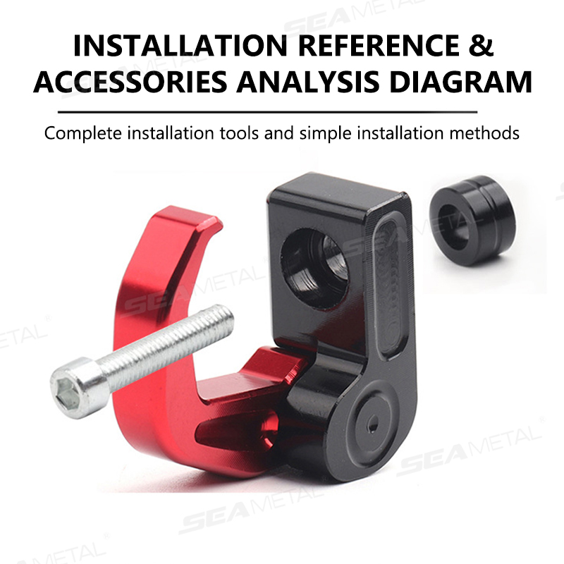 BLALION-soporte para casco de motocicleta, gancho para bolsa de equipaje de aluminio CNC, ganchos para colgar, bolsas para casco de motocicleta, ganchos para dispositivos