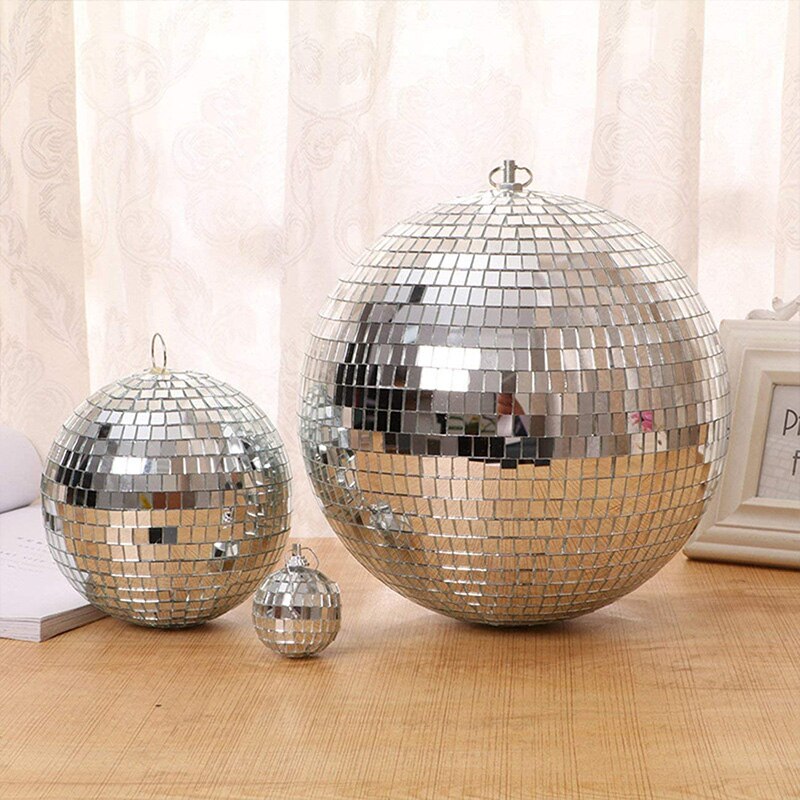 Bola de cristal reflectante giratoria de 90- 220V para dj, bar, ktv, Bola de discoteca, decoración de escenario, concierto, boda, hotel, bola de cristal colorida
