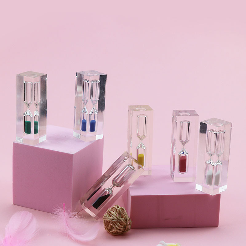 Desktop ornament acrylic sand timer clock 5 minutes hourglass home decoration sand timer clock