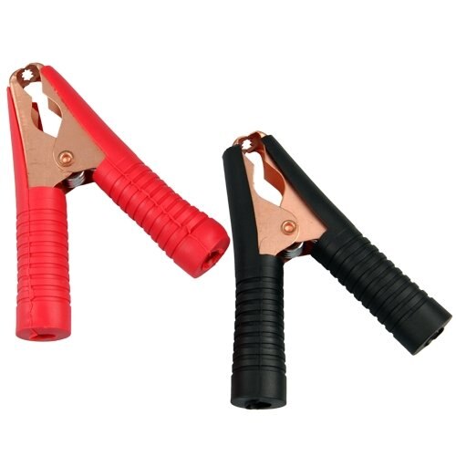 Car Alligator Clips Battery Clamps Crocodile Clip 100A Red+Black