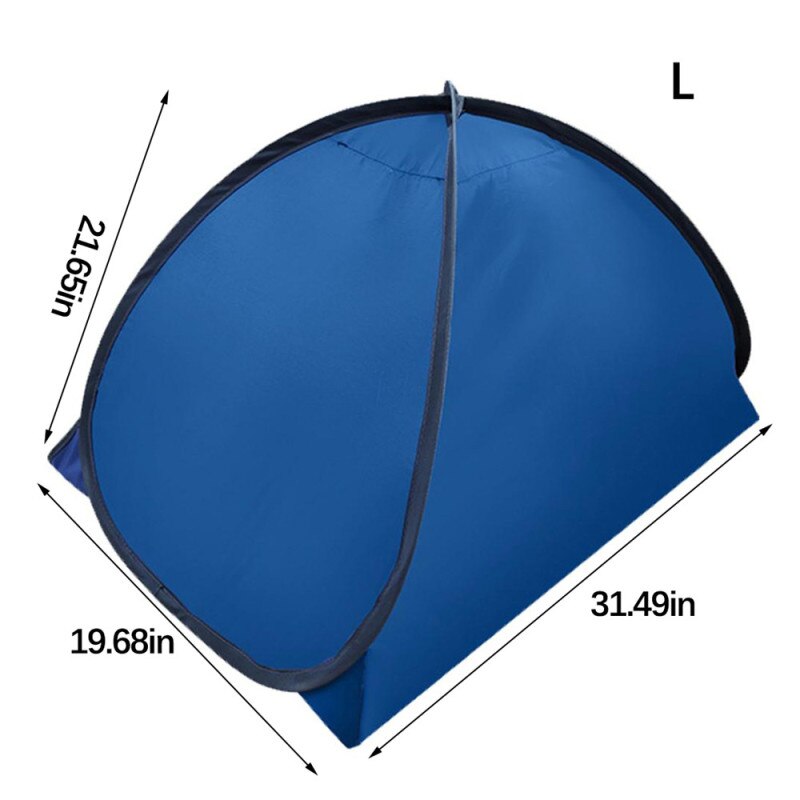 Portable Beach Tent Tent Pillow Small Folding Sun Protection Personal Tent Sun Shade Canopy Wind Proof Mini Beach Umbrella Tent: B-80x50x55cm