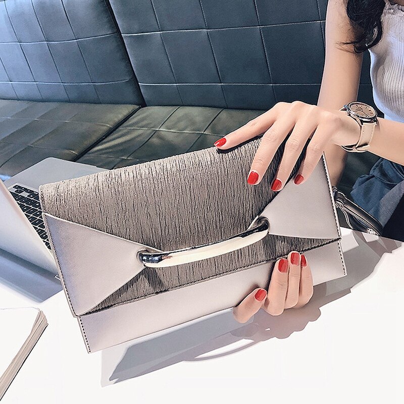 ABDB-Envelope Clutch Bag Women Leather Birthday Party Evening Clutch Bags For Women Ladies Shoulder Clutch Bag Purse Female