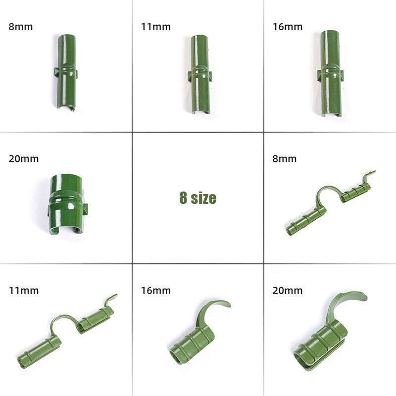 5pcs Greenhouse Frame Pipe Tube Film Clip Clamp Garden Pillar Support Garden Shade Net Accessories Plastic Film Fixed Fittings