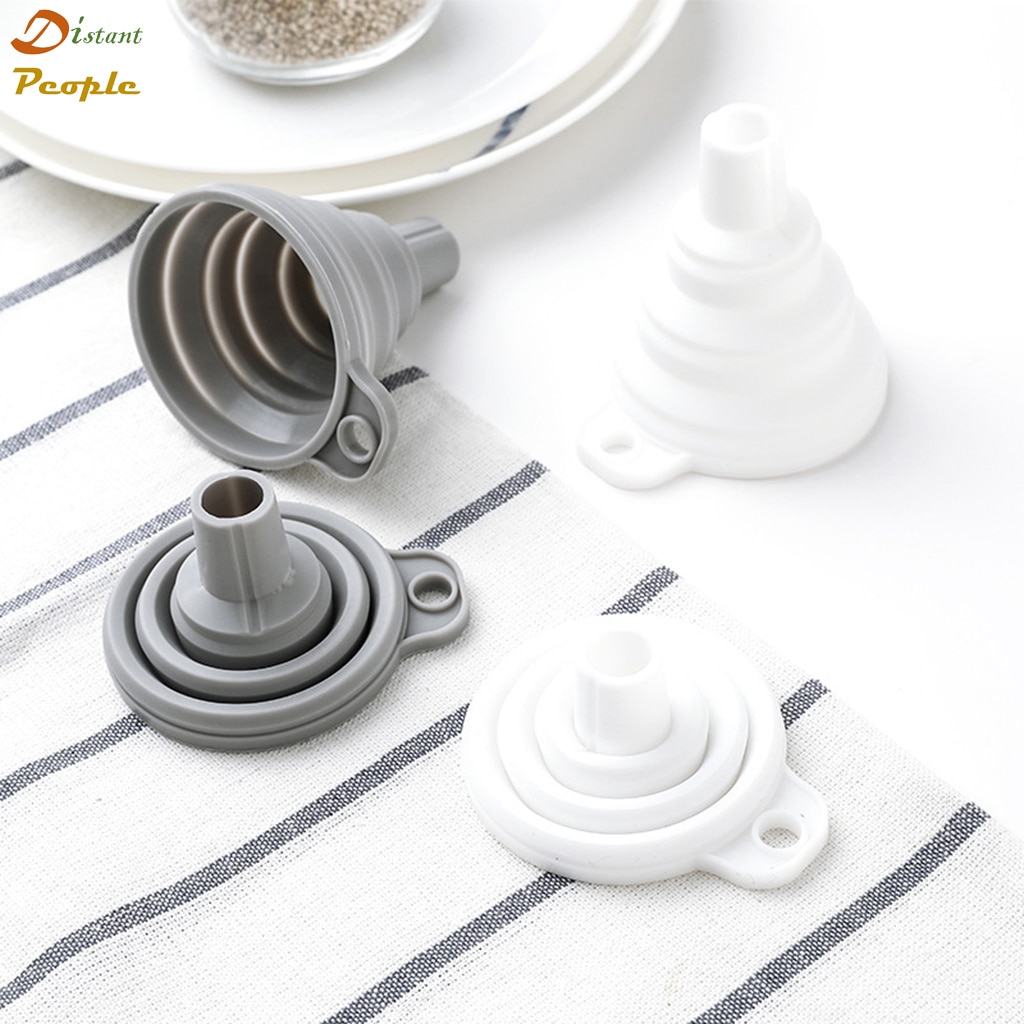 Cocina Mini embudo plegable de silicona embudo plegable tolva cocina Cozinha accesorios de utensilios para cocina Gadget de cocina