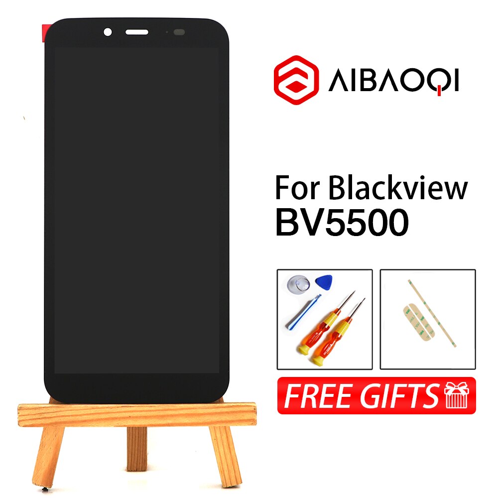 新オリジナル 5.5 インチのタッチスクリーン + 1440 × 720 液晶ディスプレイアセンブリの交換 blackview BV5500/BV5500 プロアンドロイド 8.1 電話