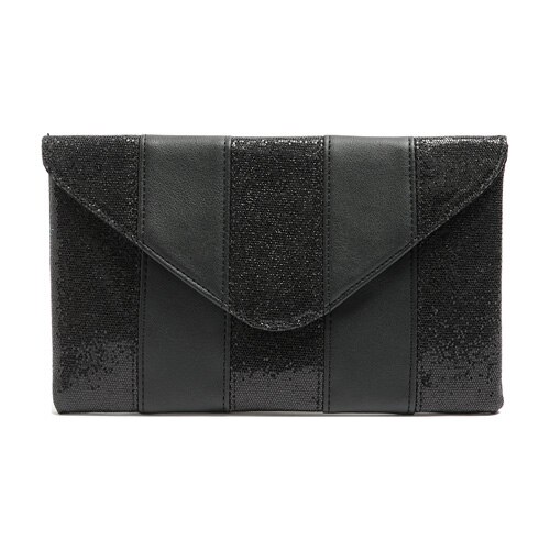 PEPRCLA Mode Vrouwen Clutch Bag Lovertjes Envelop Handtas Dag Koppelingen Dames Handtassen Purse: black