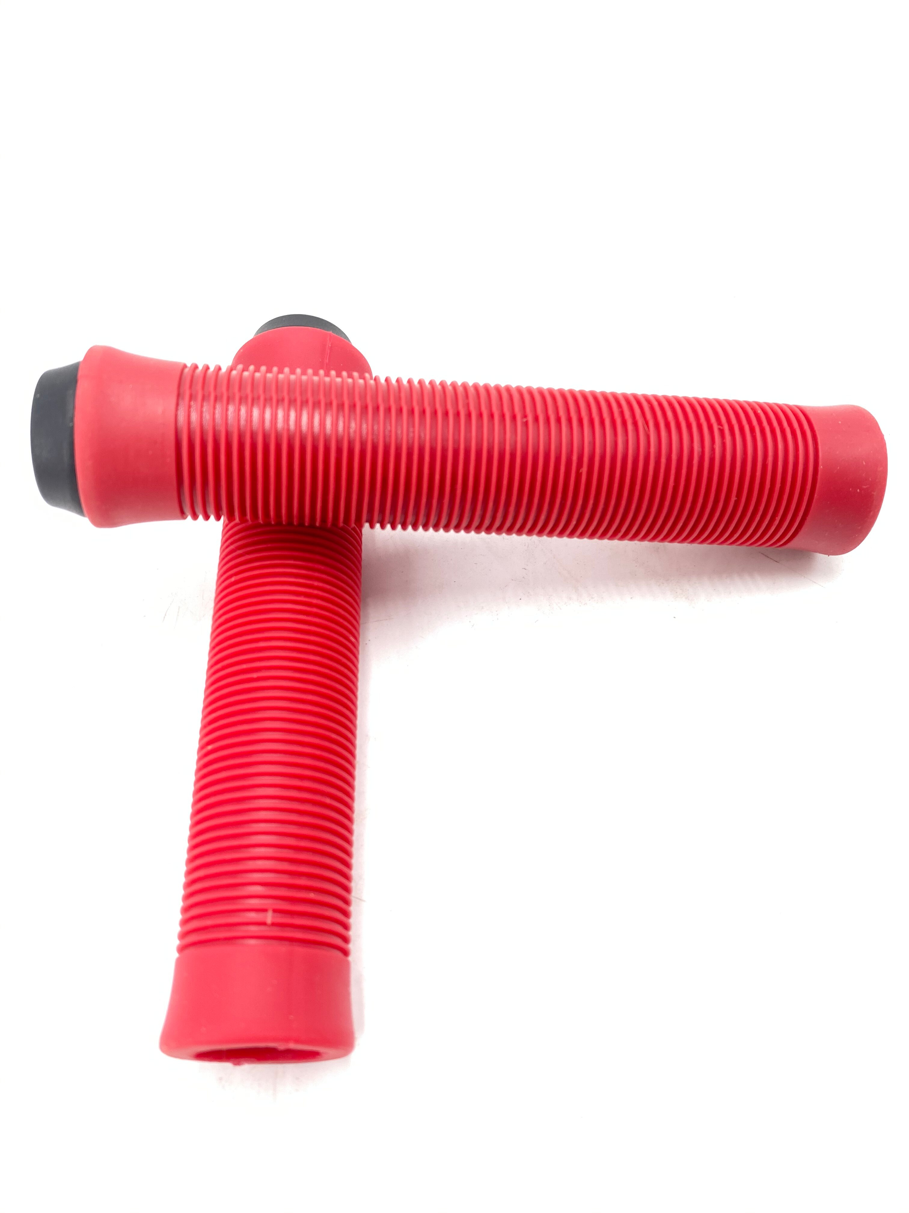 Cool price BMX stunt scooter grips durable 150mm rubber bmx grips: Red