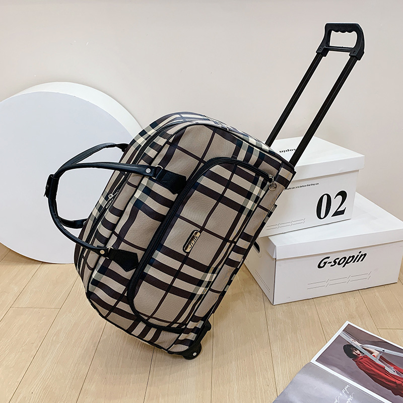 Grote Capaciteit Dames Koffer Trolley Tassen Wieltas Oxford Waterdichte Rollende Bagage Reistas Met Wielen: Goud