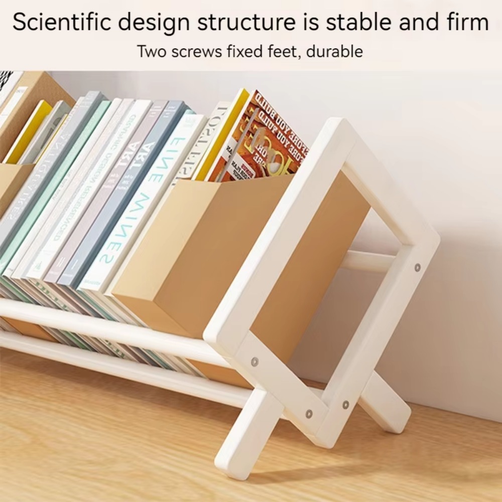 Estantería de escritorio para el hogar, estante decorativo para sala de estar, revistero de tipo económico Simple, estantes de almacenamiento finos para dormitorio a pequeña escala