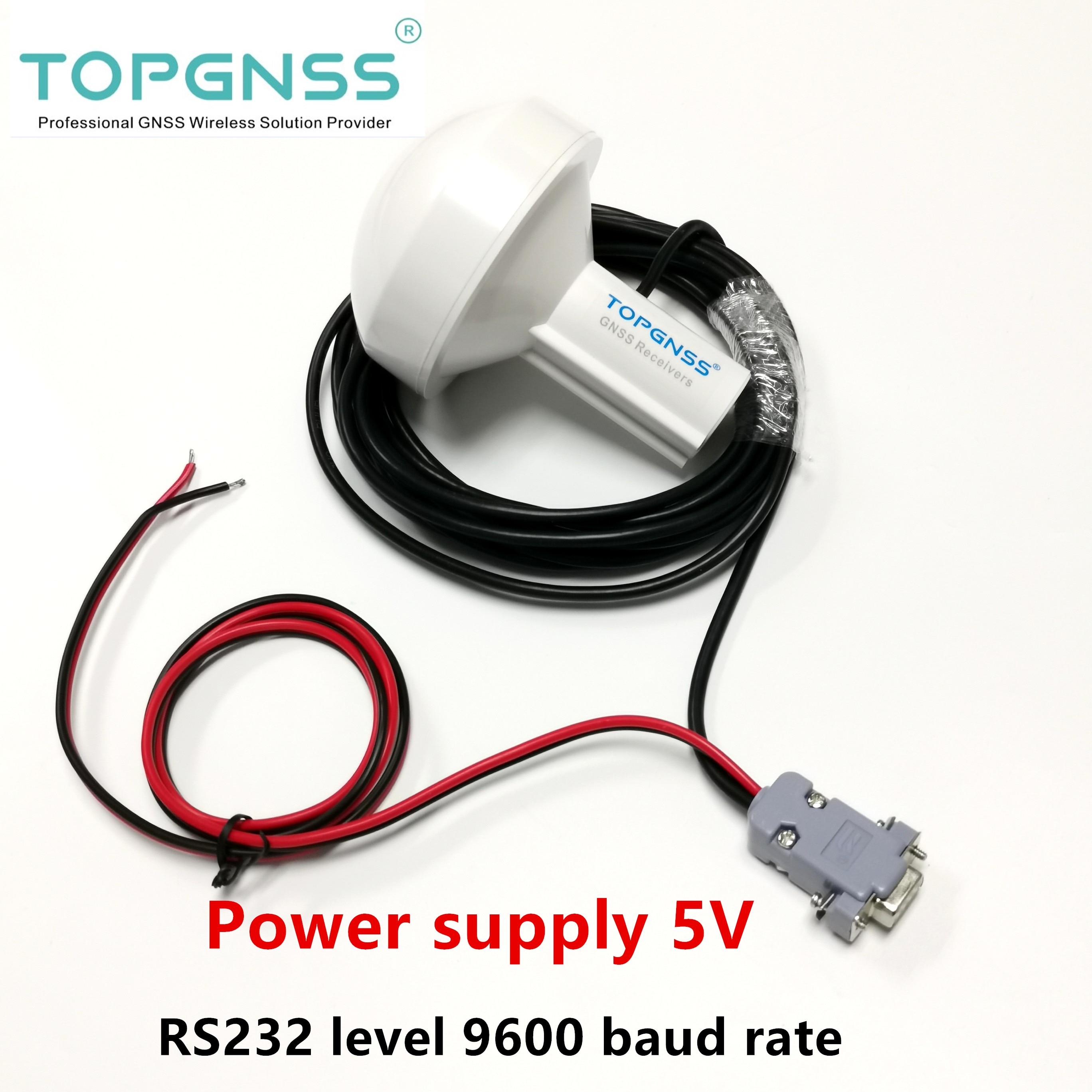 TOPGNSS RS-232 Marine GPS empfänger GLONASS antenne modul 5V RS232 baudrate 9600bps,NMEA0183 protokoll, Stiefel, pilz gehäbenutzen