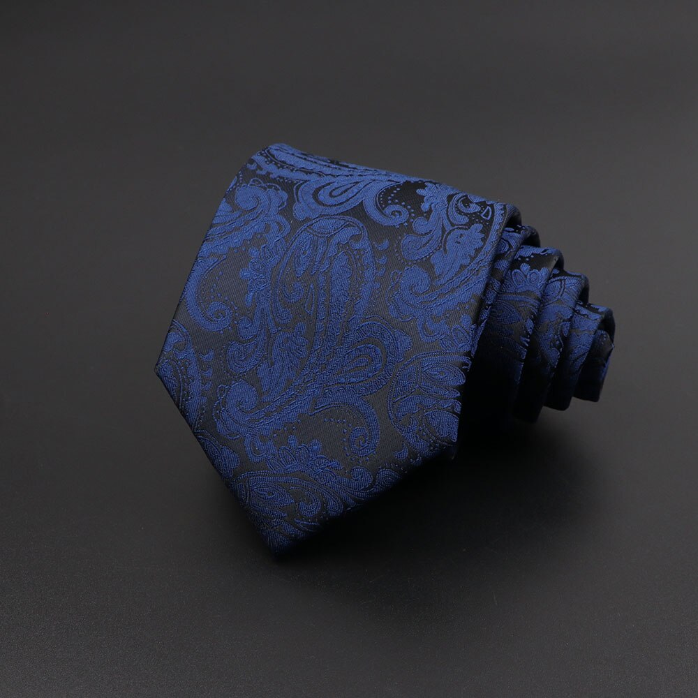 Mannen Stropdas Klassieke Effen Kleur Streep Plaid 8Cm Jacquard Marine Stropdas Accessoires Dagelijkse Slijtage Das Wedding Party