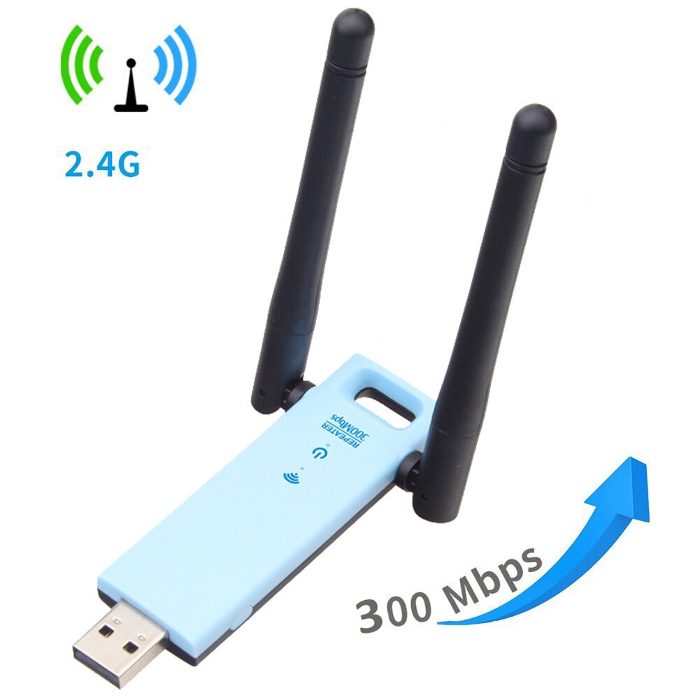 300Mbps Internet Dual Antenna Durable Office Network Extender Signal Amplifier Hotel Home Mini Portable Booster USB Interface