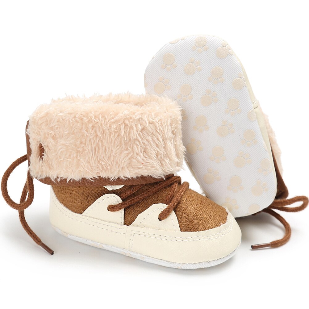 Winter Baby Boots Fleece Warm Newborn Shoes for Boys booties bebek ayakkabi Soft Sole tenis sapato infantil menino Bebes Booties