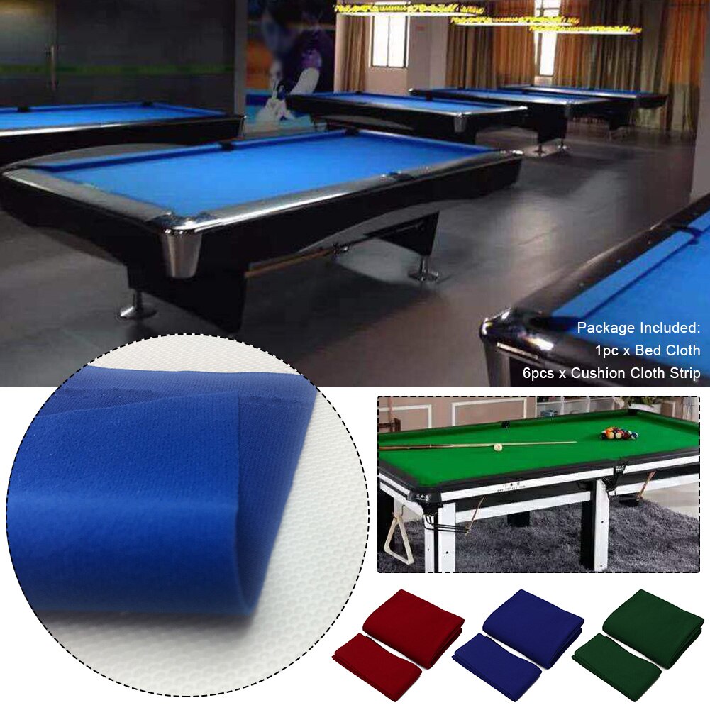 Matte spille bar innendørs klubb hotell slitesterk sport spill 7 8 9ft biljard biljardbord klut filt tilbehør snooker