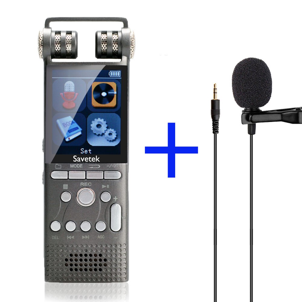 Savetek Digital Voice Activated Audio Recorder 8GB 16GB USB Pen MP3 Player Recording PCM 1536Kbps DSP Noise Cancel: Red / 16GB