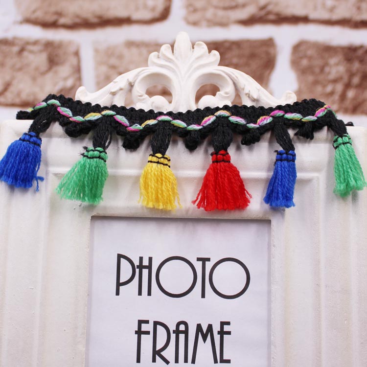 Meldplicht 2y/lot 5 cm Katoenen Draad Kwastje Kant Lint Trim Fringe Stof Kleding Naaien Ambachten DIY Decor Materialen