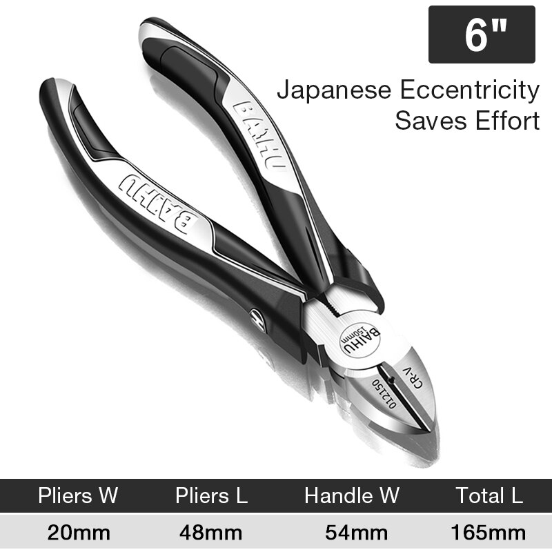 Multitool Pliers Set Wire Stripper Crimper Cable Cutter Crimping Crimp Electricians Tools Long Nose Diagonal Pliers: 6D