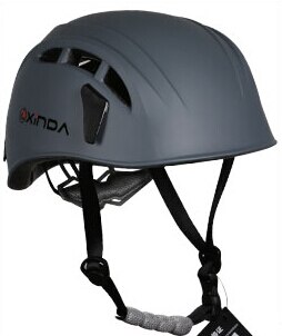 Xinda-casco de escalada en roca, equipo de rescate de montaña, espeleología al aire libre, para ampliar la seguridad, trabajo de espeleología: Gray