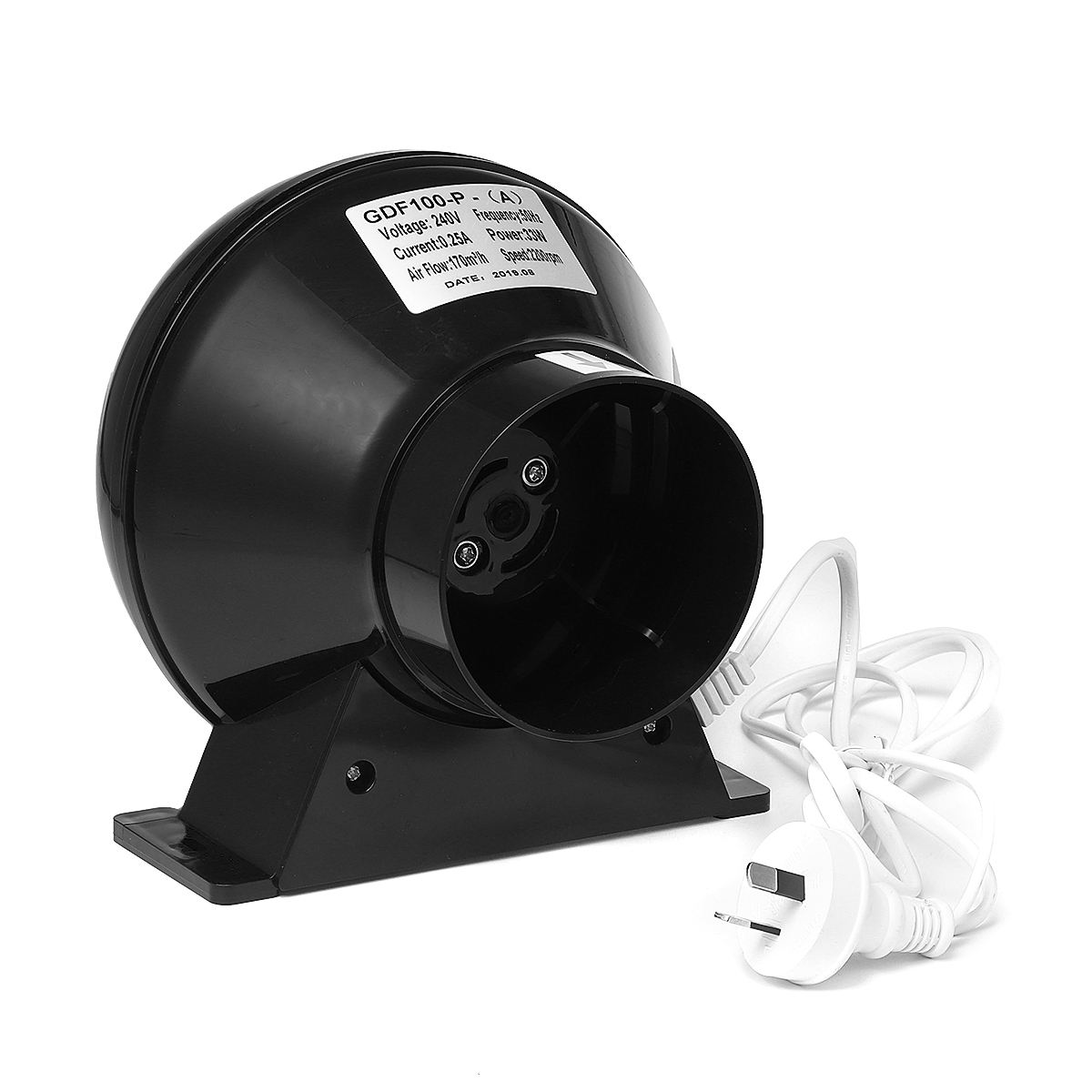 32w kanal ventilator udsugningsventilator-blæser ventilation udsugningsluftblæser køleventilator inline kanal-booster ventilator luftudsugning 4 tommer