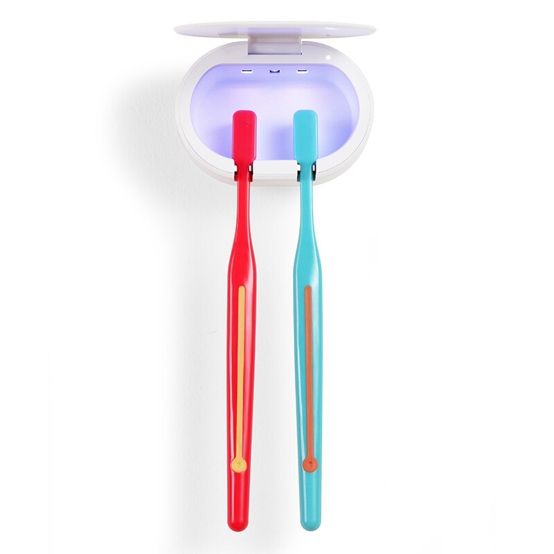 UV-C Automatic Toothbrush Box, Germ Free Sterilizers for Toothbrush, for Home and Travel USB Battery