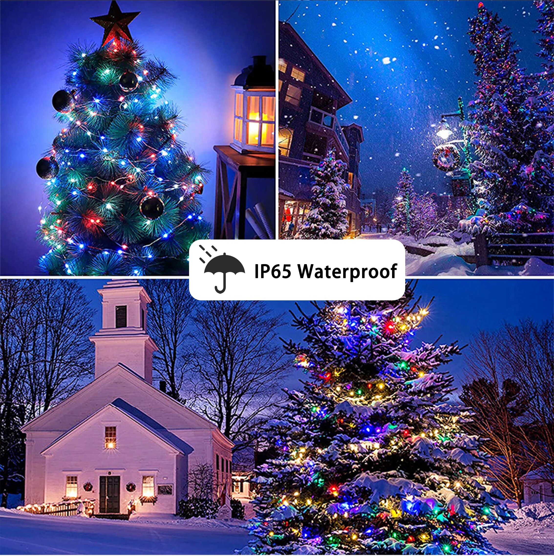Kerstmis 10M lederen LED-lichtslinger Binnen Buiten DIY Festival Feestslinger Decor Ideale APP-bediening IP65 Koudbestendig