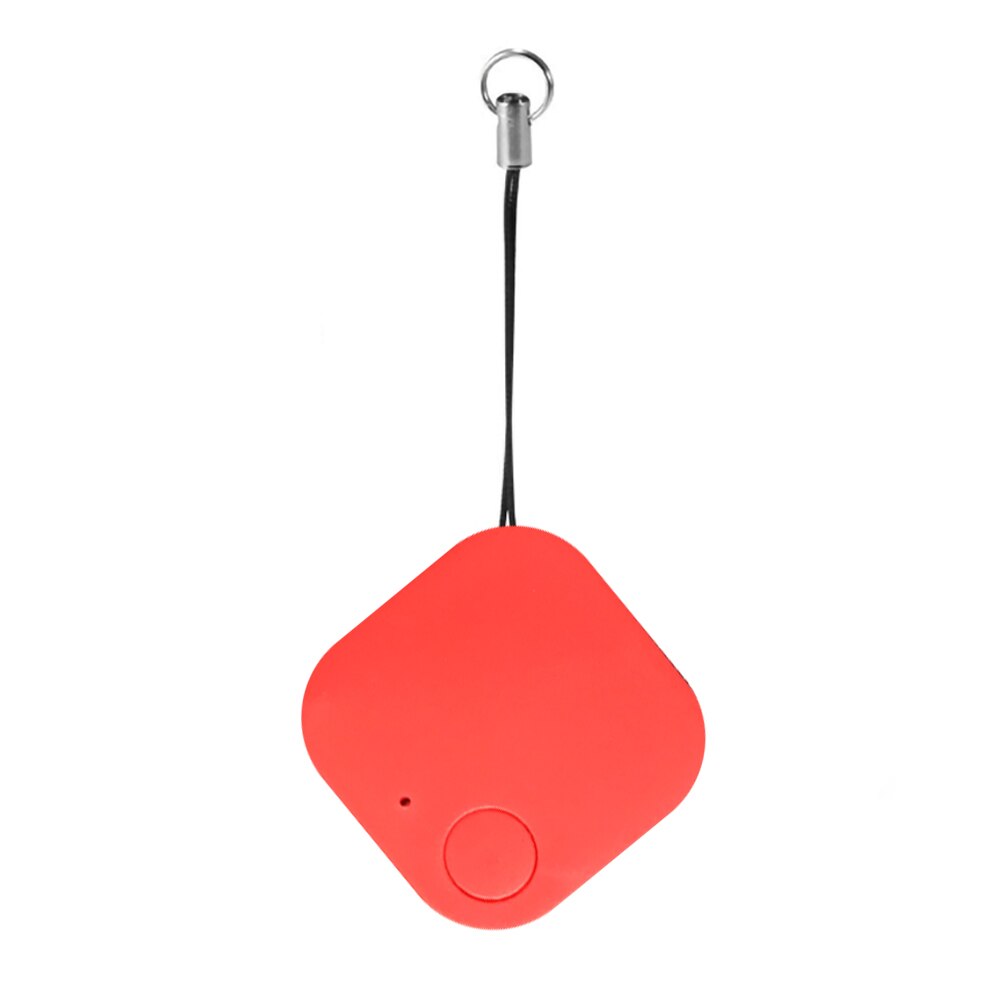 Bluetooth-trackere bærbar gps-tyverisikringsudstyr til køretøj til børn, kæledyrs taske, tegnebogsposer: Rød