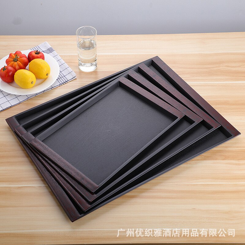 Serving Tray Rectangular Plastic Tray Food Serving Trays Anti-slip Scratch-resistant Storage Trays