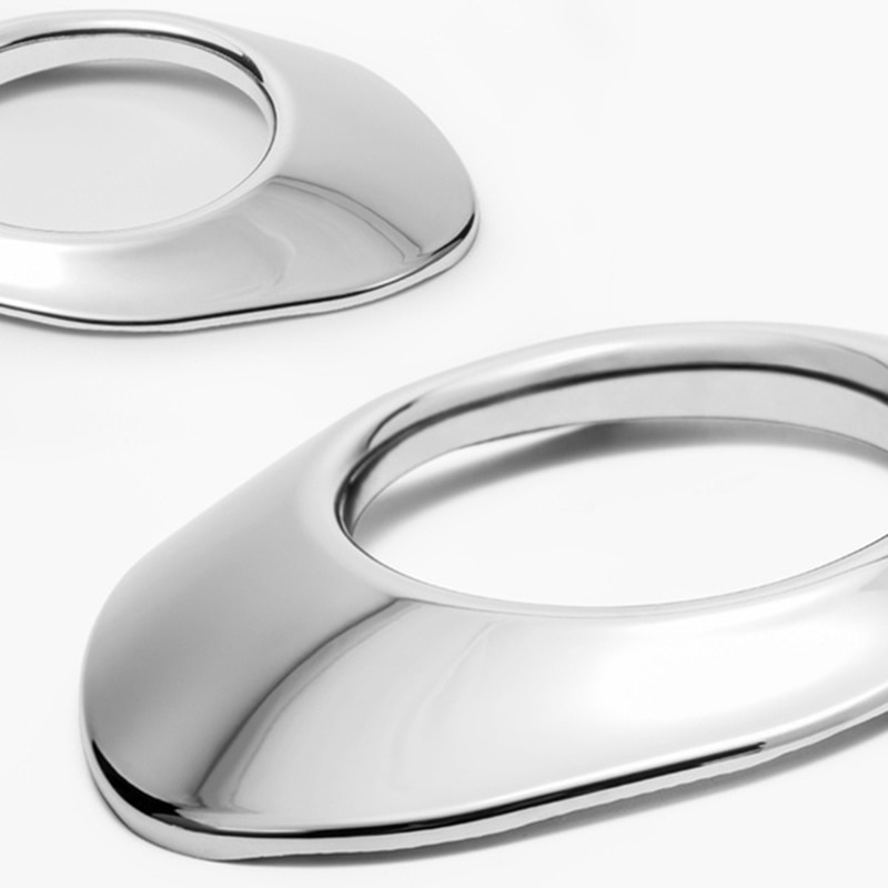 Bil foran tåkelys biltilbehør eksteriør bil klistremerke abs krom trim for mercedes smart 453 forfour fortwo